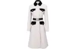 GUCCI Coats Women's White Lapel Moderate