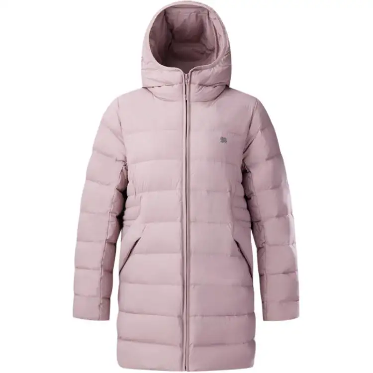 Fashionable windproof waterproof velvet comfortable warm brace with zipper, long-sleeve with hood, down jacket, goose down
