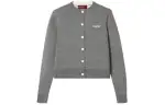 GUCCI Logo Embroidered Button-Up Cardigan