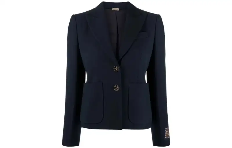 GUCCI FW22 Business Suit Coat Women's Blue