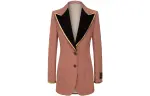 GUCCI Peaked Lapel Blazer Pink
