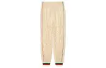GUCCI Knitted Sweatpants Women's Beige Moderate Straight Fit Pants