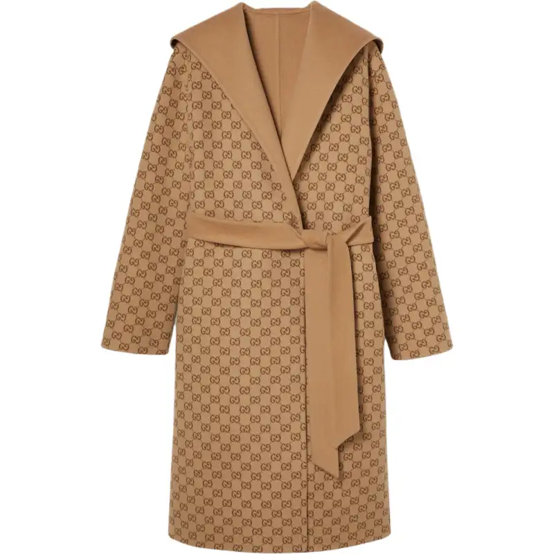 GUCCI Reversible Gg Straight Hem Coat