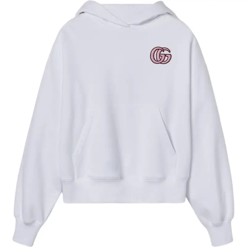 GUCCI Logo Embroidered Hoodie