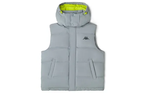 Kappa Down Vests Women's Hooded Non Detachable Moderate Straight Fit