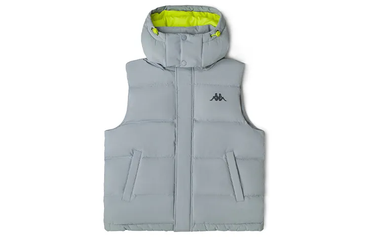 Kappa Down Vests Women's Hooded Non Detachable Moderate Straight Fit