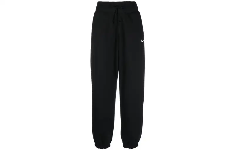 Nike Women's Phoenix Fleece High Waisted Oversized Sweatpants Black/Sail