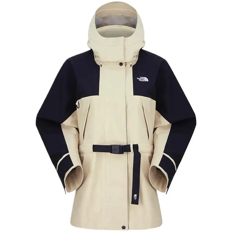 THE NORTH FACE Urban Exploration Waterproof And Windproof Windbreaker Jacket Women's Gravel Sand