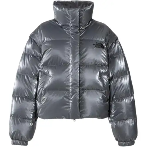 THE NORTH FACE Down Coats Women's Silver Gray