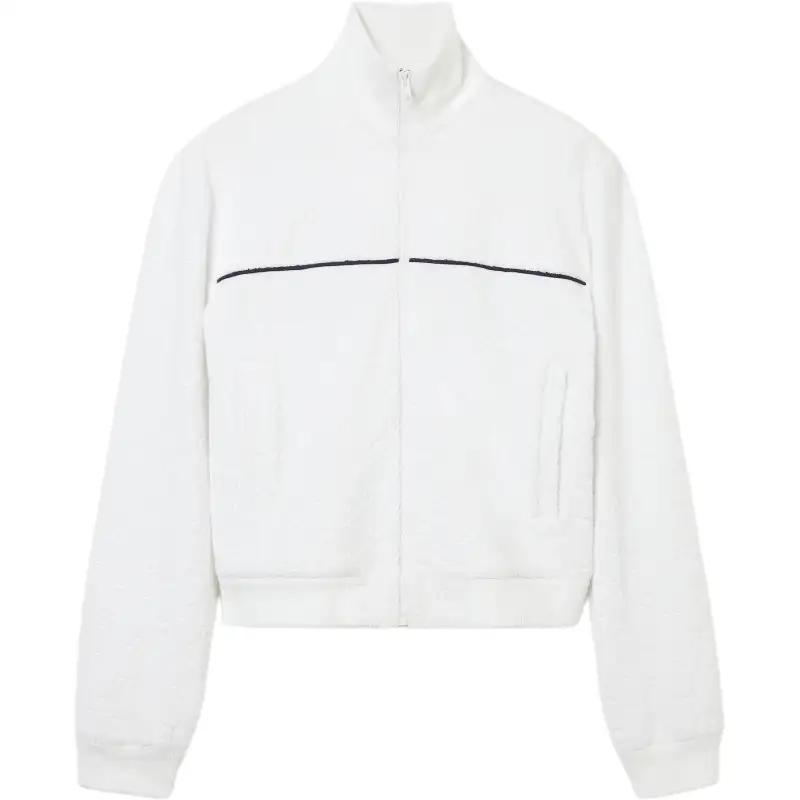 GUCCI Gg Terrycloth Cotton Zip Sweatshirt