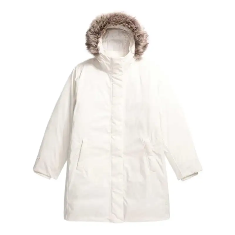 THE NORTH FACE Parka Coat Women's White Sand Dune
