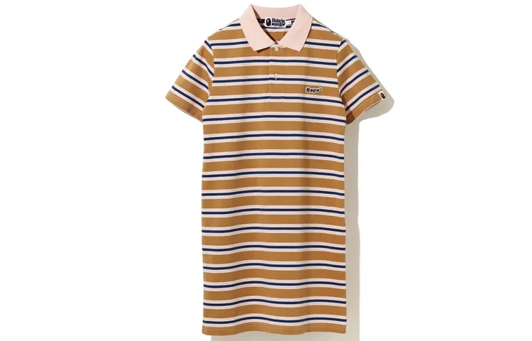 Bape Patched Hoop Tee Beige