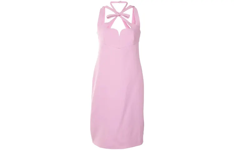GUCCI Sleeveless Dresses Women's Pink Moderate Mid Length