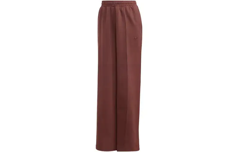 Adidas Originals ESSENTIALS Knitted Sweatpants Women's Contour Brown Moderate Wide Leg Pants