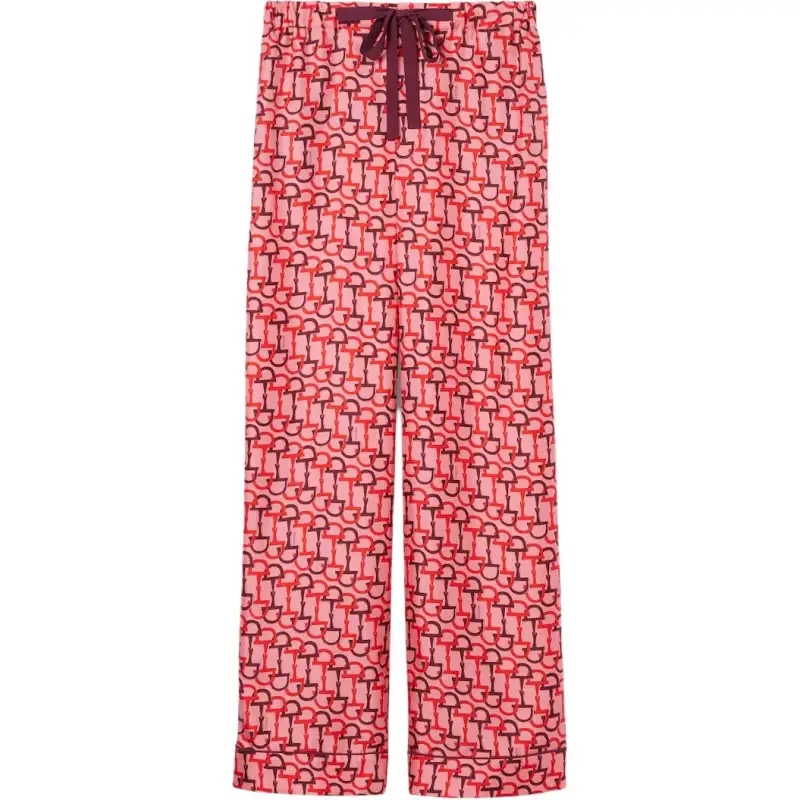 GUCCI Printed Silk Pants