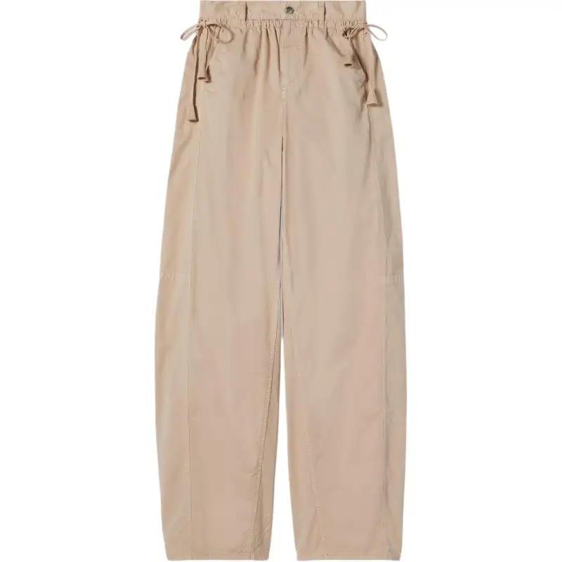 GUCCI Cotton Twill Pants With Tie Sides