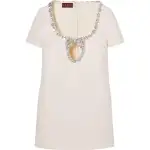 GUCCI Short Sleeved Dress Women's White