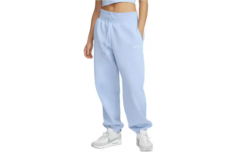 Nike Sportswear Phoenix Fleece Knitted Sweatpants Women's Light Blue Gray