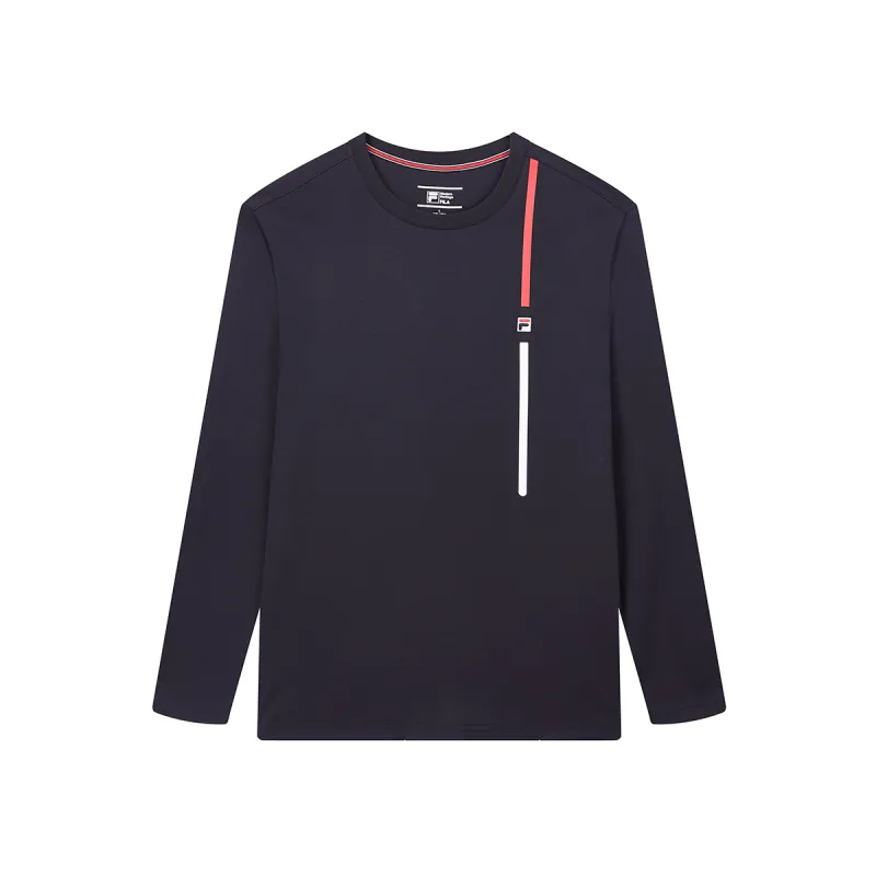 FILA T Shirts Men's Legend Blue Crew Neck Moderate