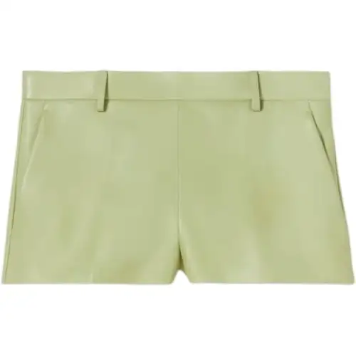 GUCCI SS25 Spring Collection Casual Shorts Women's Gray Green