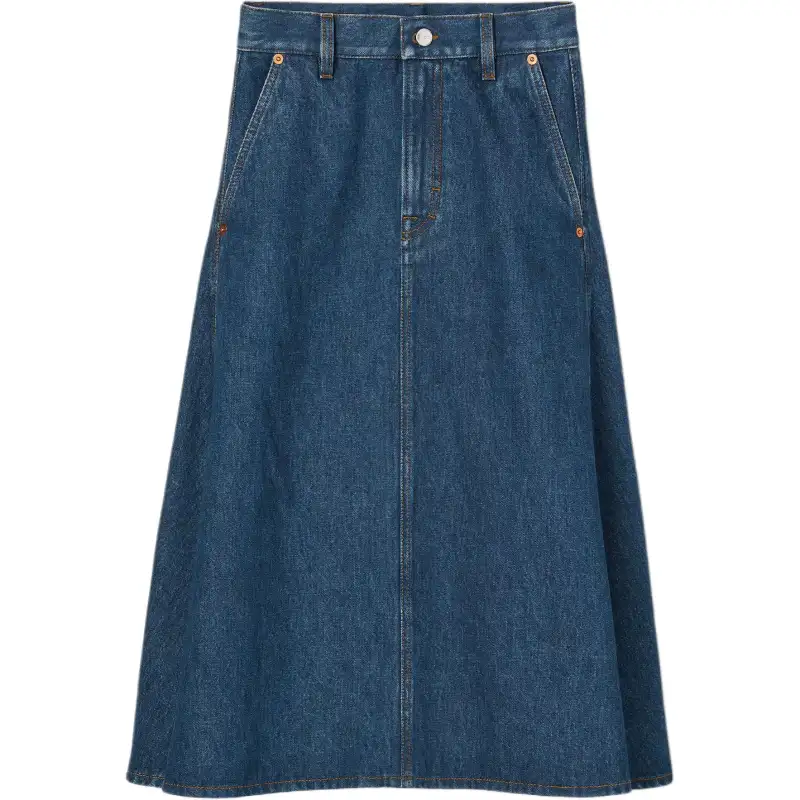 GUCCI Mid Length Denim Skirt
