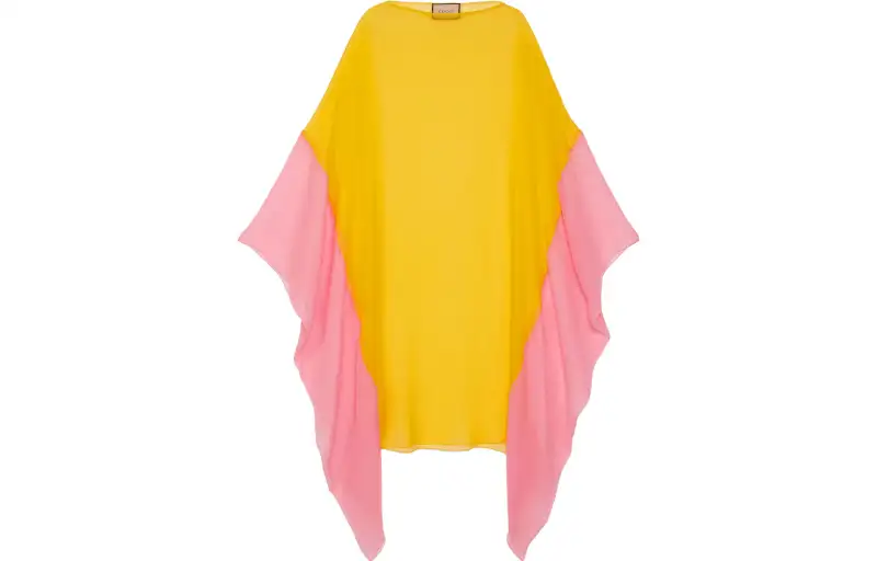 GUCCI FW23 Long Sleeved Dress Women's Yellow