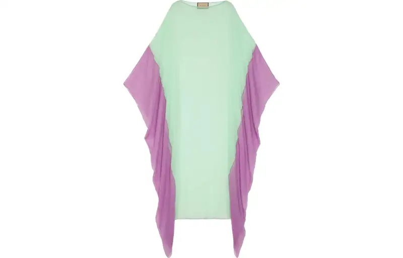 GUCCI SS23 Long Sleeved Dress Women's Light Green