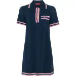 GUCCI Stripe Detail Knitted Polo Dress