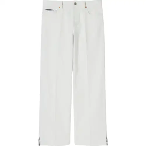 GUCCI Jeans Women's White Moderate Straight Fit Pants