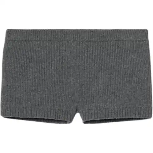 GUCCI Soft Rib Wool Shorts 'Charcoal Grey'