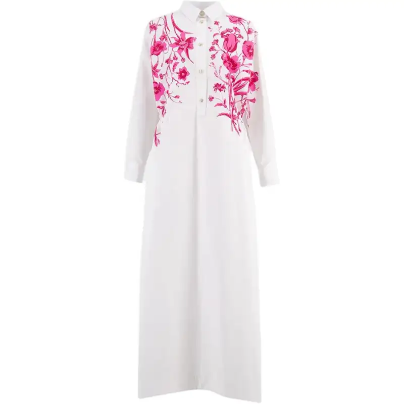 GUCCI Long Sleeved Dress Women's White