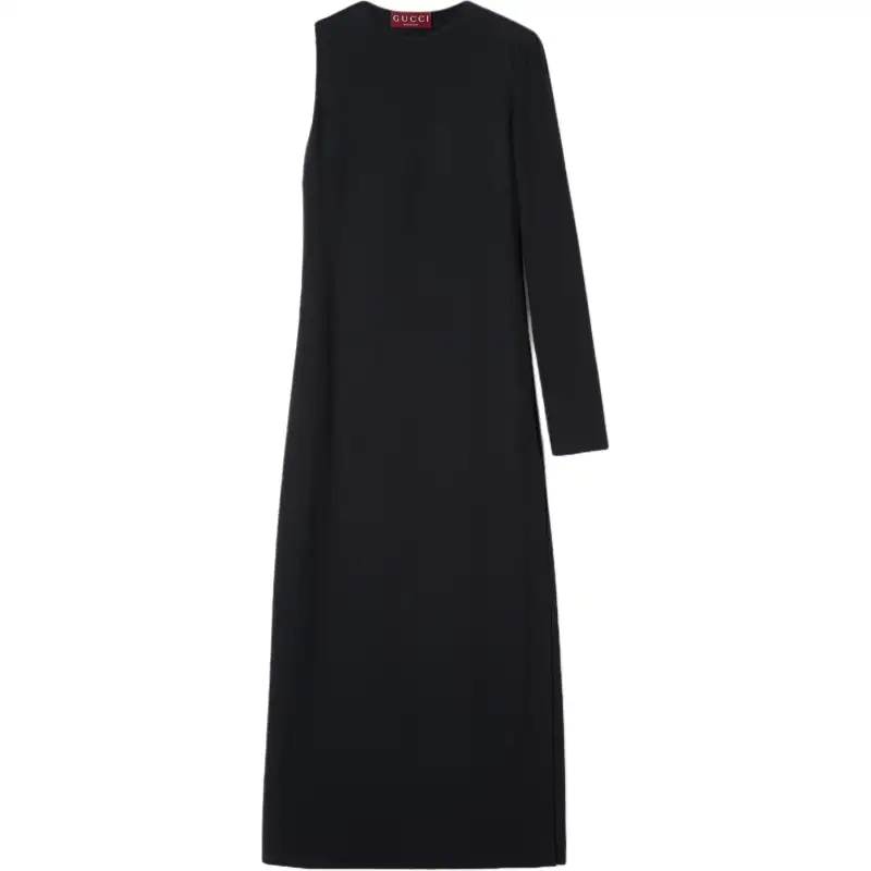 GUCCI SS25 Long Sleeved Dress Women's Black