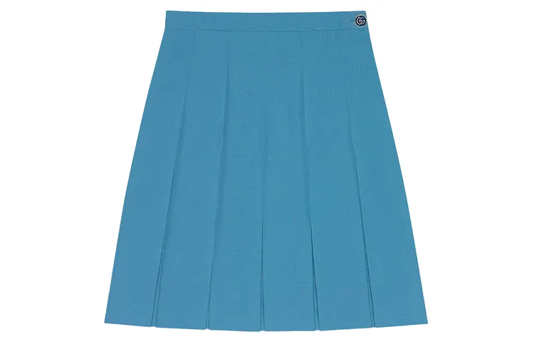 GUCCI Casual Short Skirts Women's Blue, Back To School Season