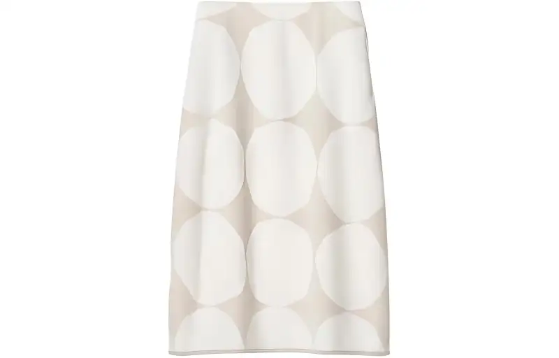 UNIQLO X Marimekko Casual Long Skirts Women's Light Gray Moderate Mid Length Other