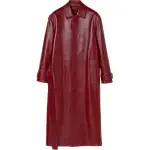 GUCCI Leather Jackets Men's Red Lapel Moderate