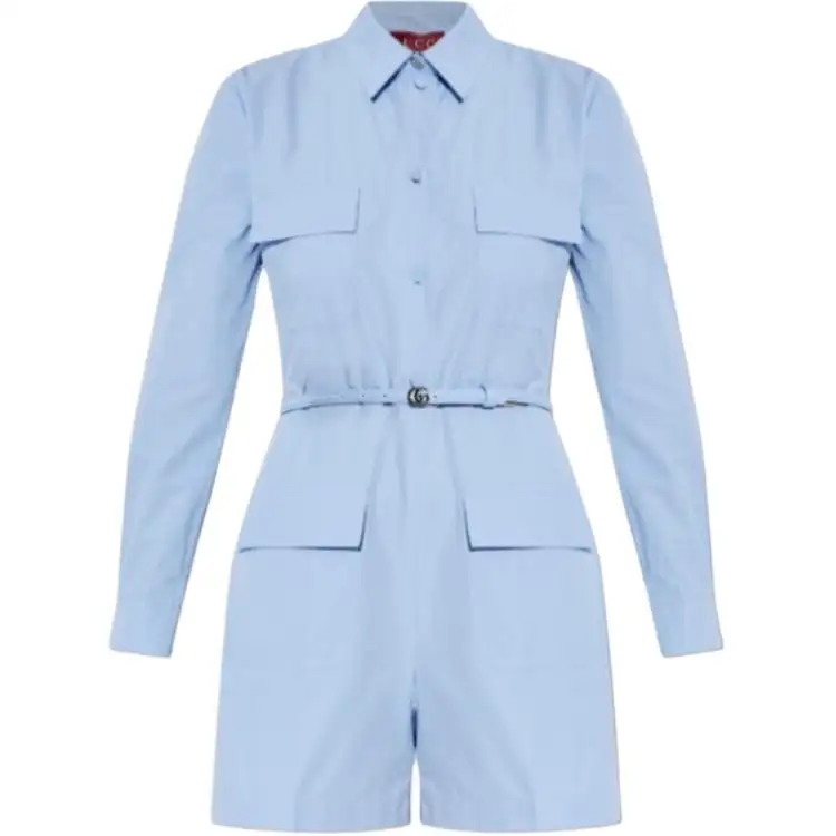 Gucci belted pocket playsuit