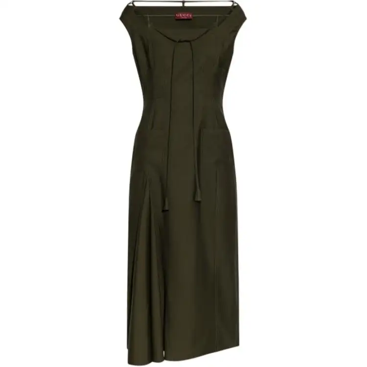 GUCCI Sleeveless Dress Women's Green