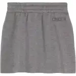 GUCCI Logo Embroidered Mini Skirt