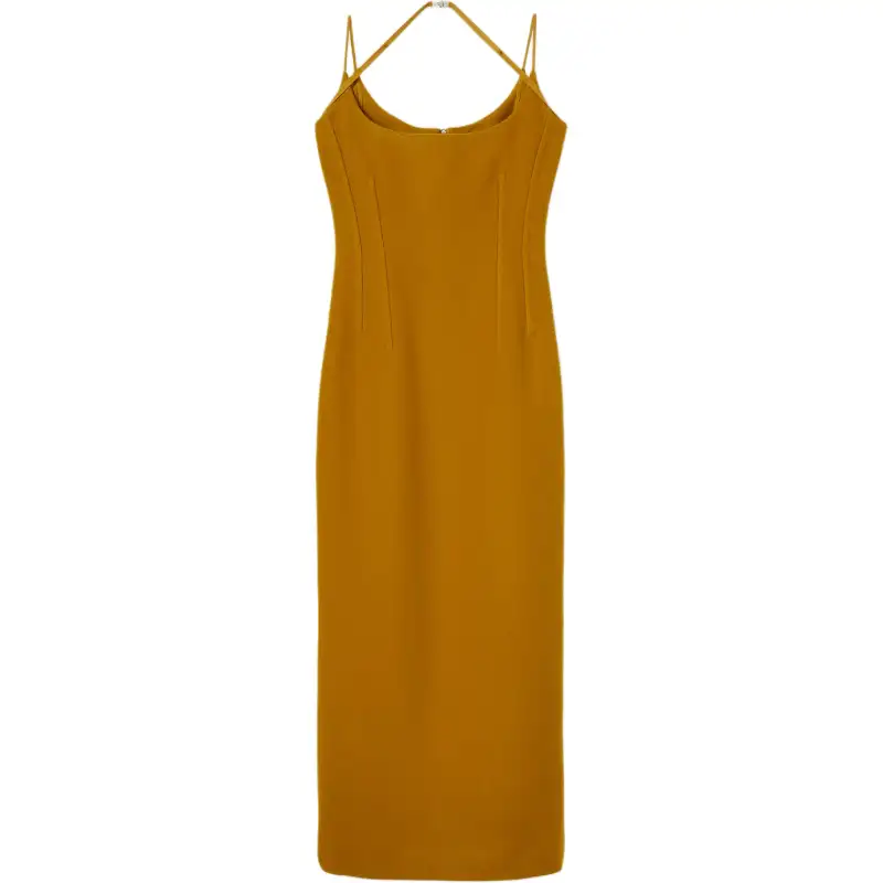 GUCCI Slip Dress Women's Yellow