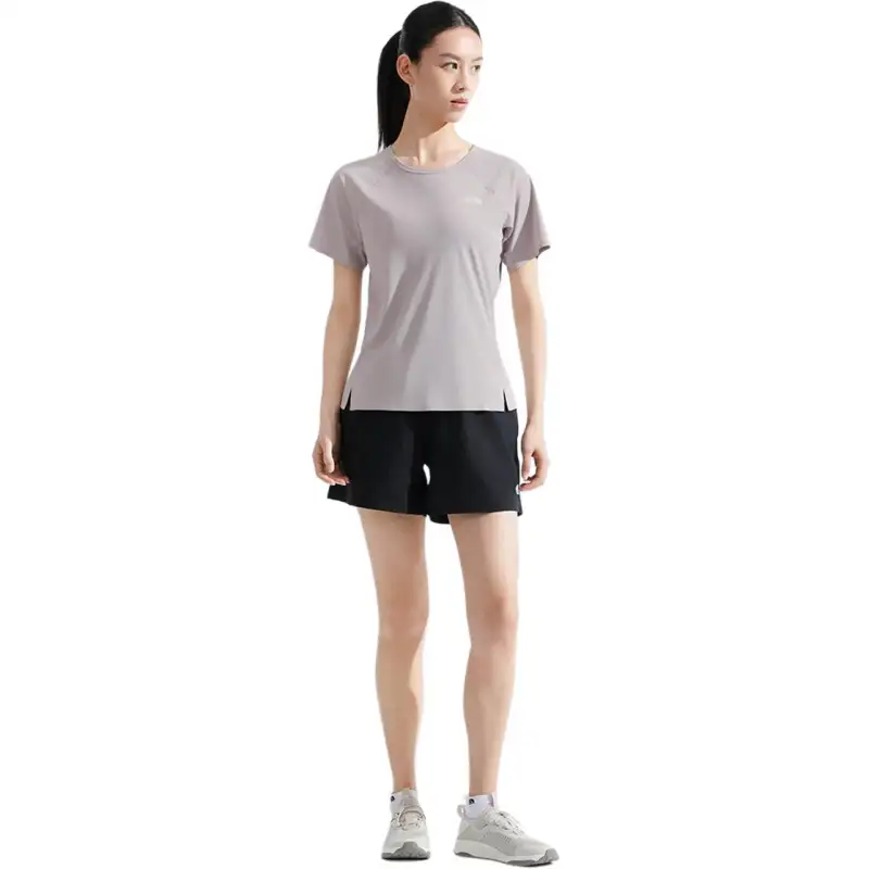 THE NORTH FACE SUN SMOOTH Quick Dry T Shirts Women's 1OA/Moon Shadow Gray