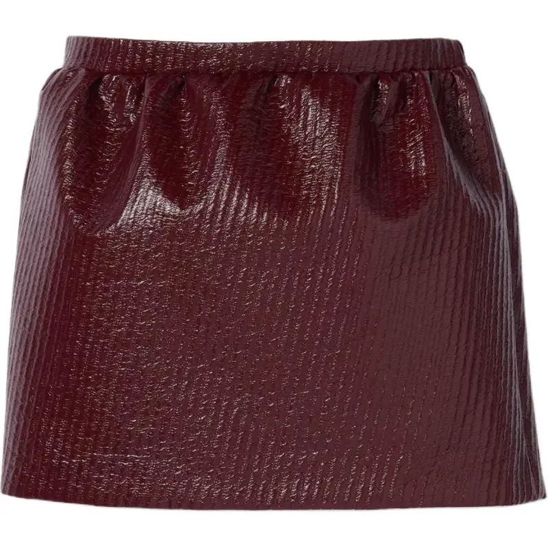 GUCCI SS25 Casual Short Skirts Women's Burgundy
