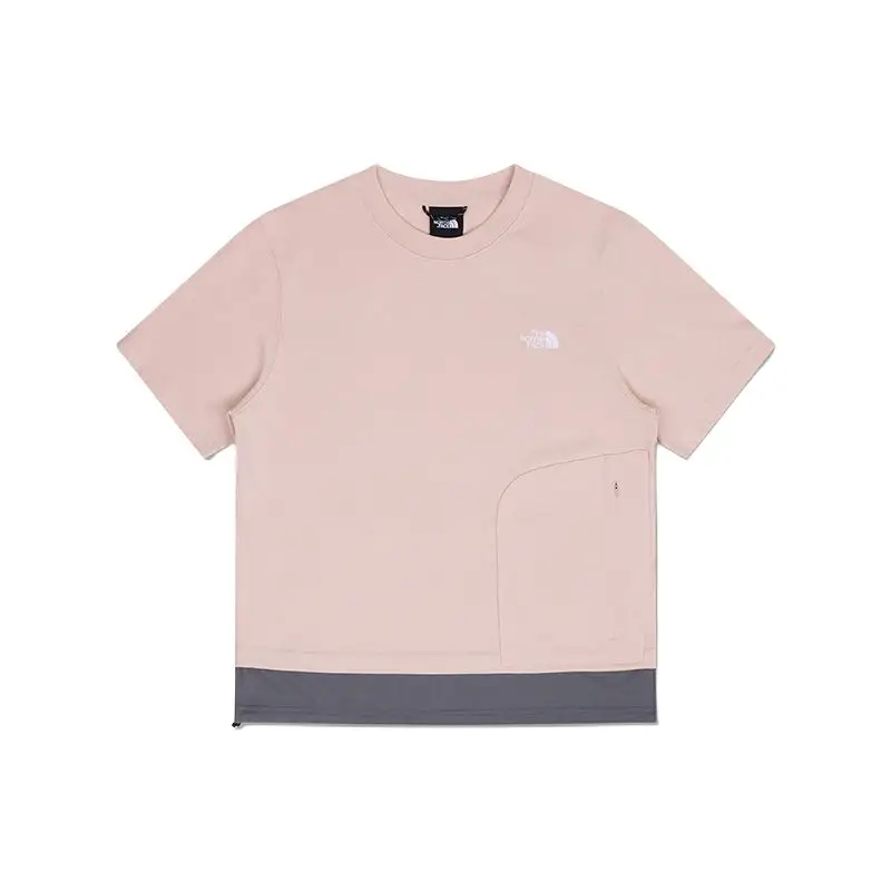 THE NORTH FACE Logo Embroidered Mix T Shirt