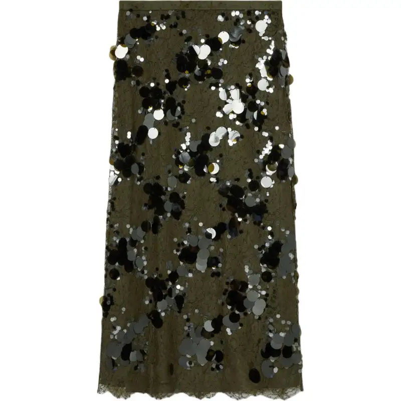 GUCCI Laced All Over Sequinned Skirt