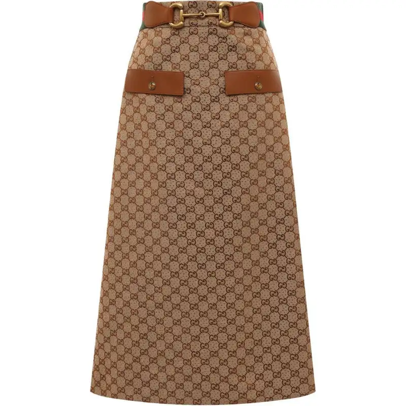 GUCCI Casual Long Skirt Women's Beige