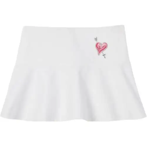 GUCCI Cotton Canvas Skirt With Patch