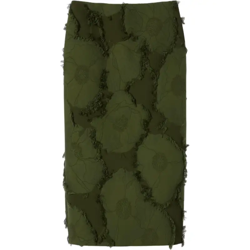 GUCCI Wool Blend Fil Coupé Mini Skirt