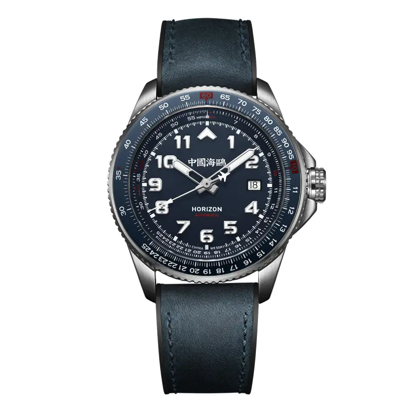 Sea-Gull Pilot Sky Series Automatic Mechanical Movement Tape Strap National Watch Men’s Watch Blue Dial Men’s Watch Bixiao 814.37.1124