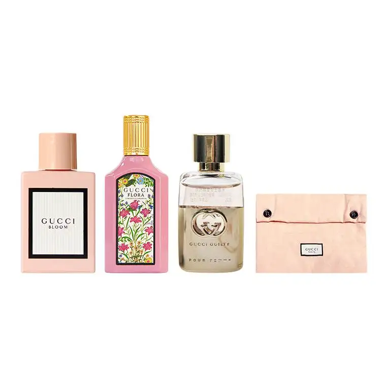 GUCCI Gucci, perfume sample, set, cosmetic bag, 4 pieces, 5 ml