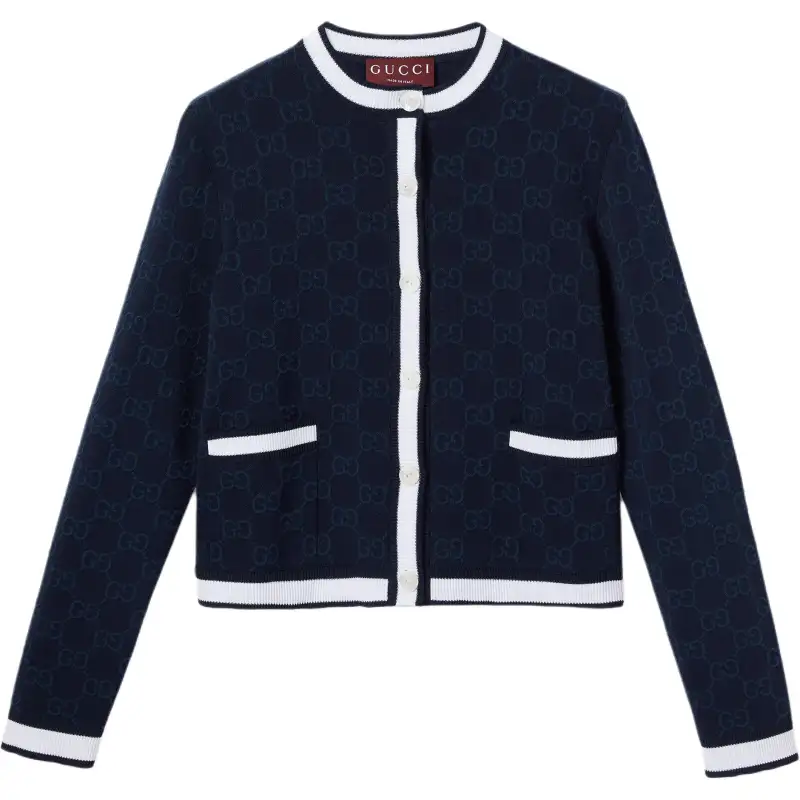 GUCCI Gg Jacquard Cardigan