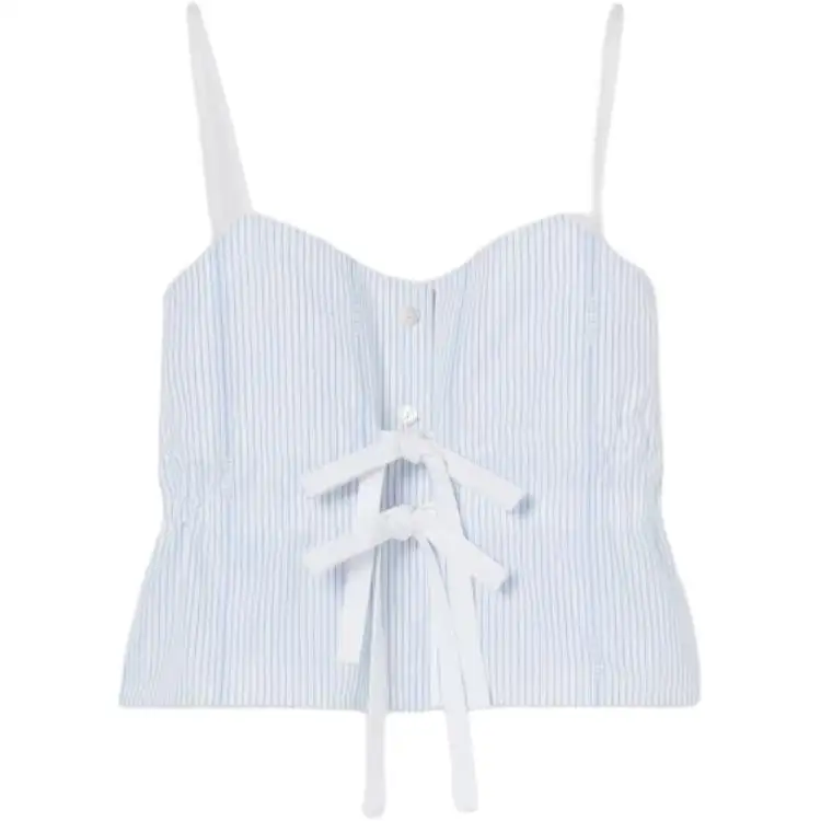 GUCCI Cotton Fil Coupé Top